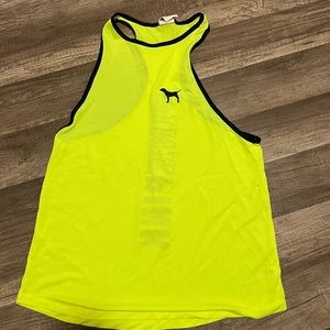 Neon green workout tank